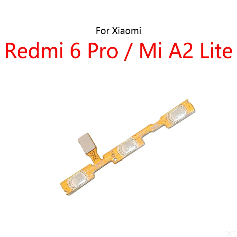 

10 шт./комплект, кнопки питания для Xiaomi Redmi 6 Pro / Mi A2 Lite