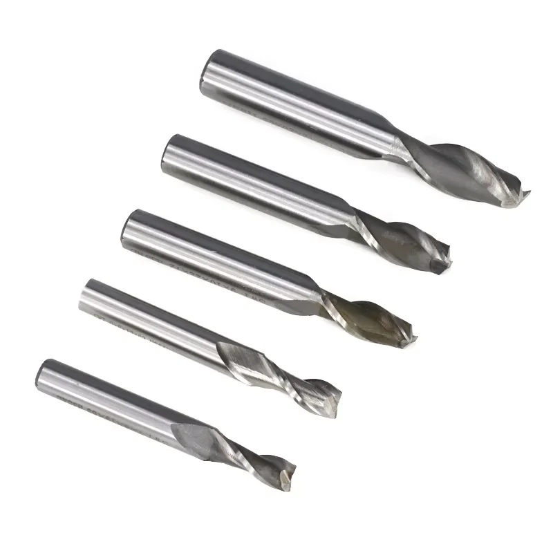 Lot De 10 Fraises HSS 4 Dents - 2 à 12 Mm, Pour CNC, Aluminium, Acier, Travail Précis