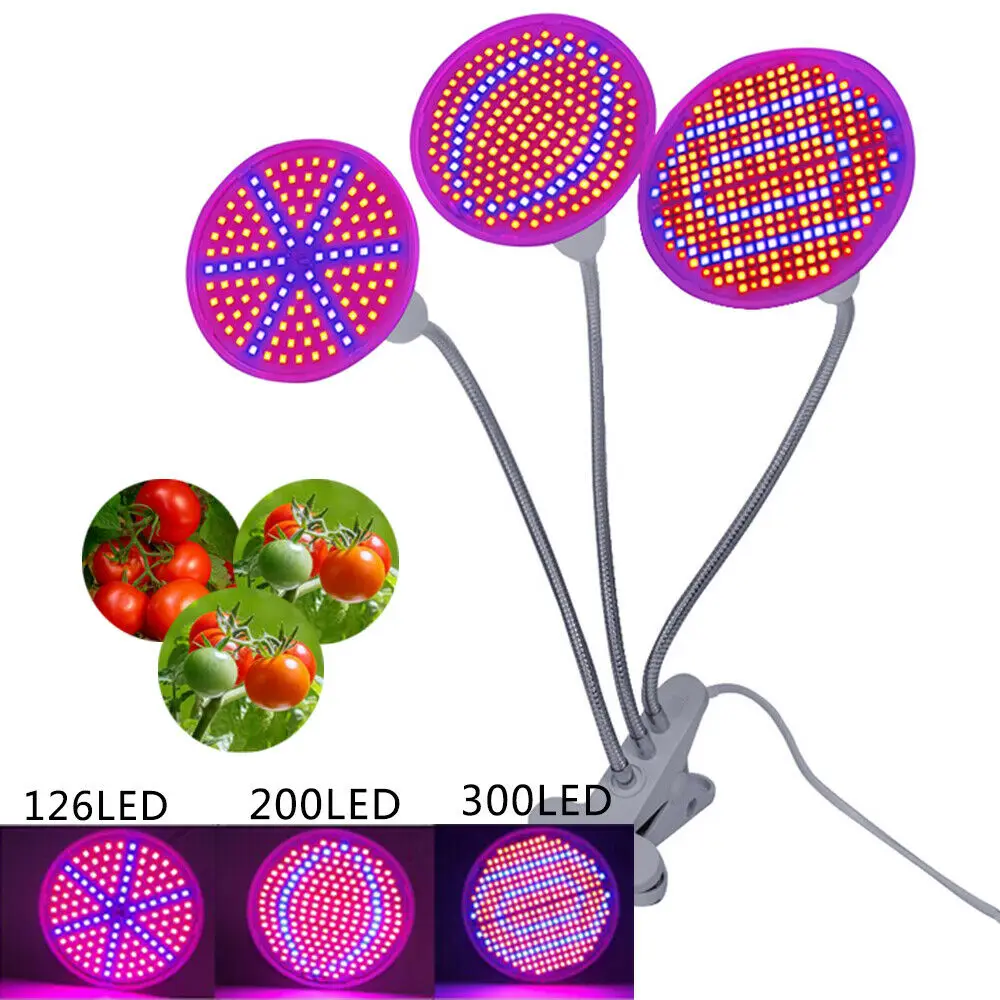 200 300 Led Plant Grow Light Spettro Completo Indoor Flower Veg Growing Phyto Lamp Kit Hydroponic Fitolamp Grow Tent Box Lighting