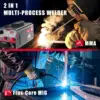MIG Welder 140Amp, Flux Core MIG Welder/Stick 2 in 1 Welding Machine, Welder Machine 110V, Portable Gasless Welder Equipment 2