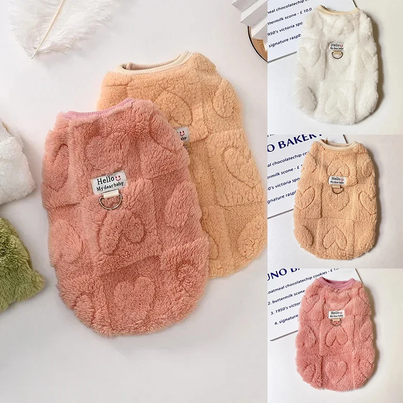 

Soft Fleece Pet Dogs Clothes For Small Medium Dogs Winter Warm Puppy Cat Vest Chihuahua Jacket Teddy Yorkie Sweater Clothes