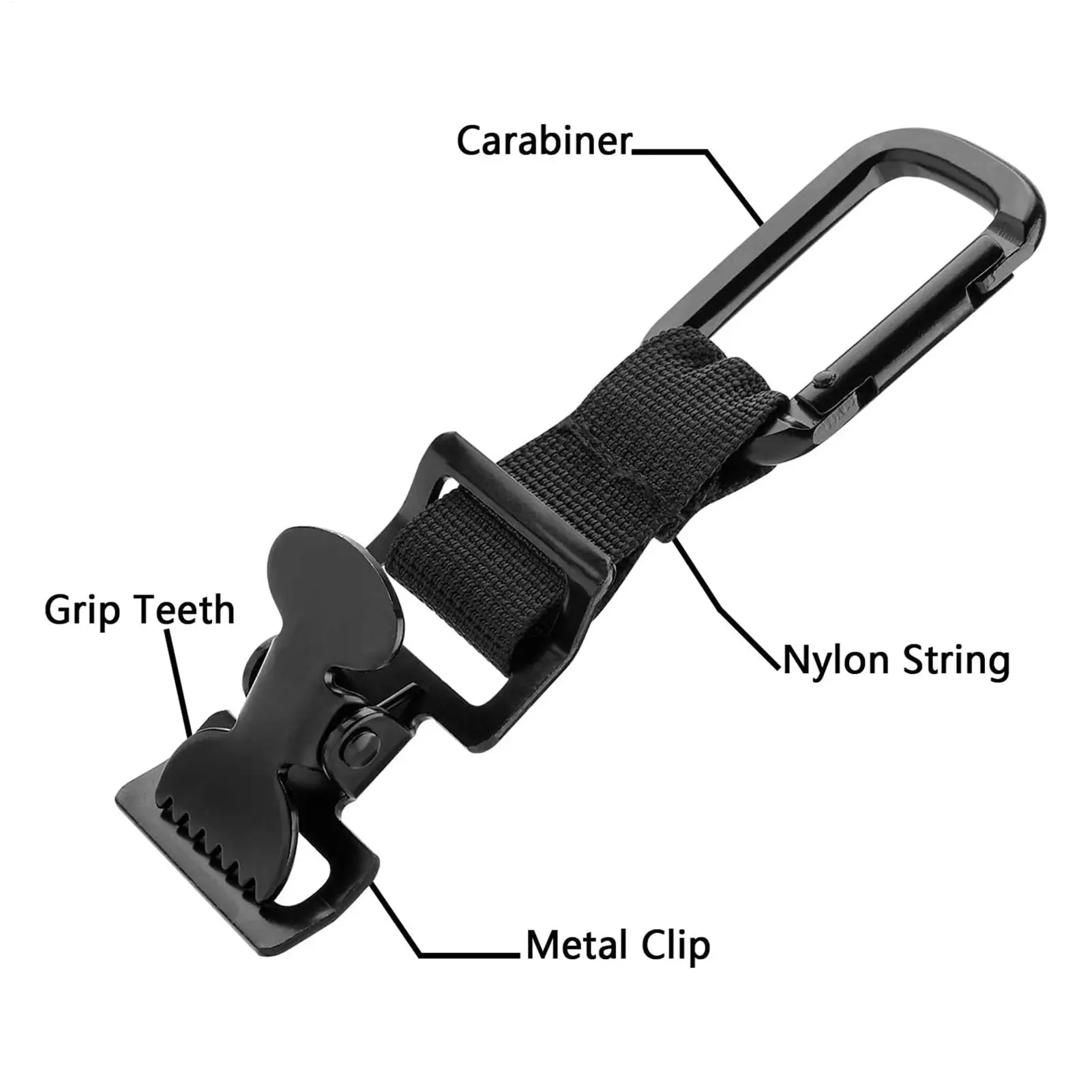 Gezahnte Handschuhclips, robuste Handschuhhalterung und Sicherheitsklemme für Gürtel, Bau, Lager und Schweißhandschuhhalter – Detail 8