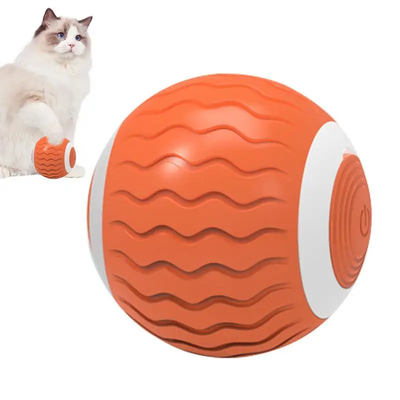 

Self Moving Cat Ball Toy Electric Self-Rolling Interactive Pet Ball Rechargeable 360 Auto-Rotate Paw Friendly For Puppy Kitten