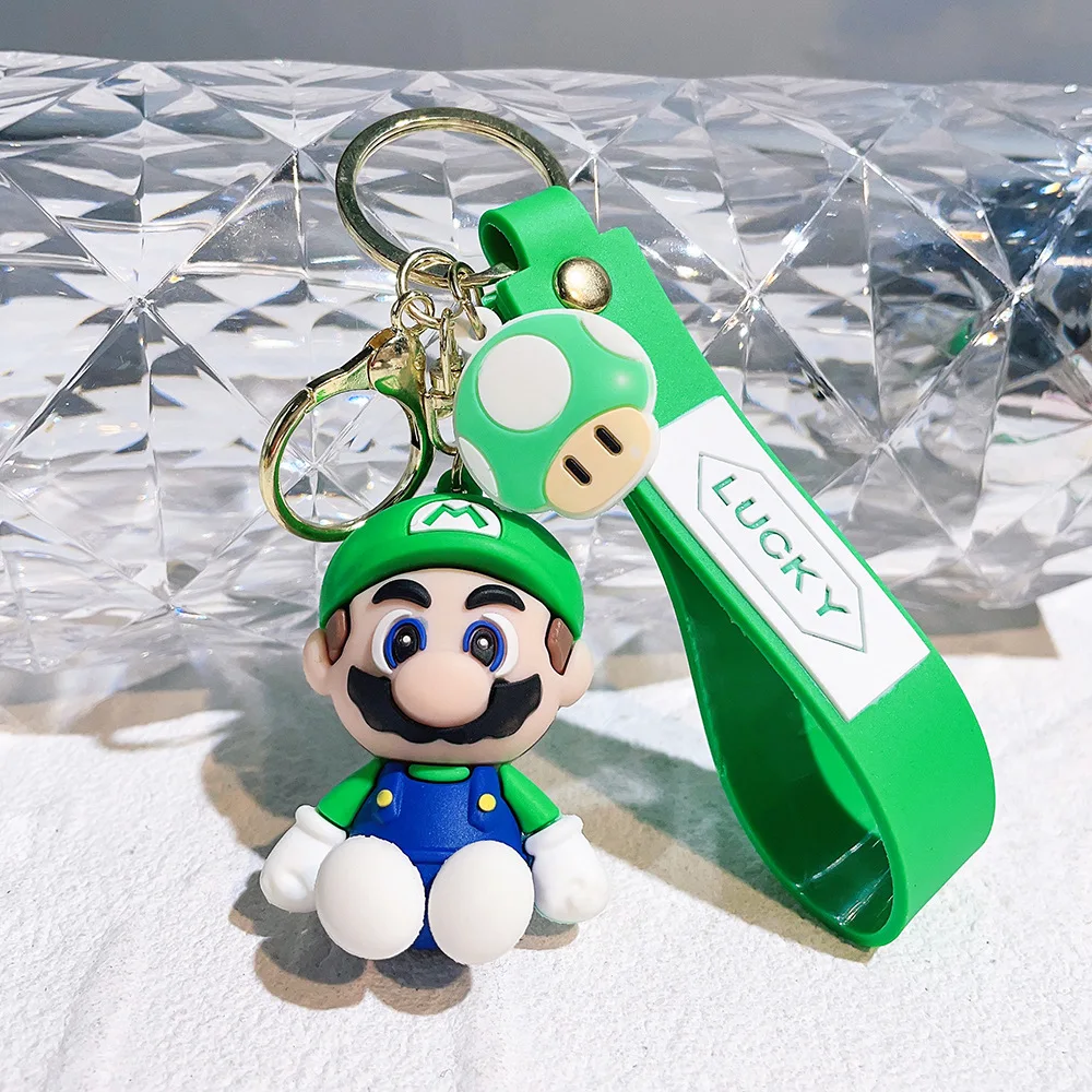 Cartoon Super Mario Bros. Yoshi Keychain Accessories Doll and Bag Hanging  Names Crane Machine Pendant Key Chain Doll Decoration - AliExpress