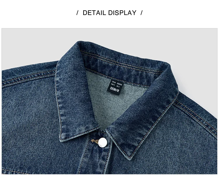 Denim Jacket Women Lapel Drop-shoulder Top Casual and Elegant 2025 Spring New Loose Jacket Instagram Trendy