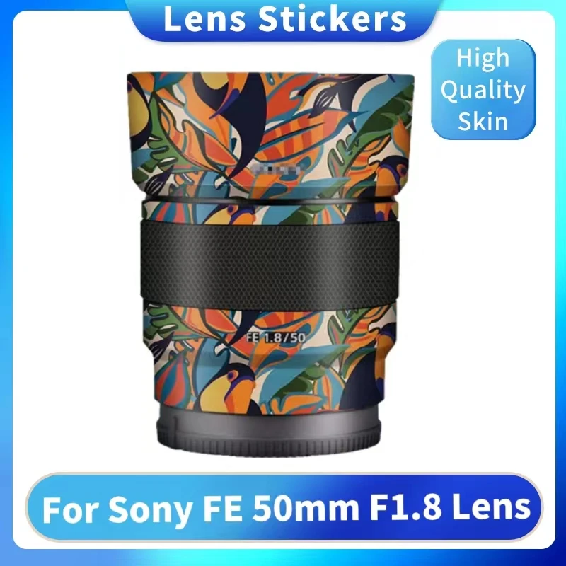 Camera Lens Sticker Coat Wrap Protective Film Body Decal Skin For Sony FE 50 F1.8 50mm 1.8