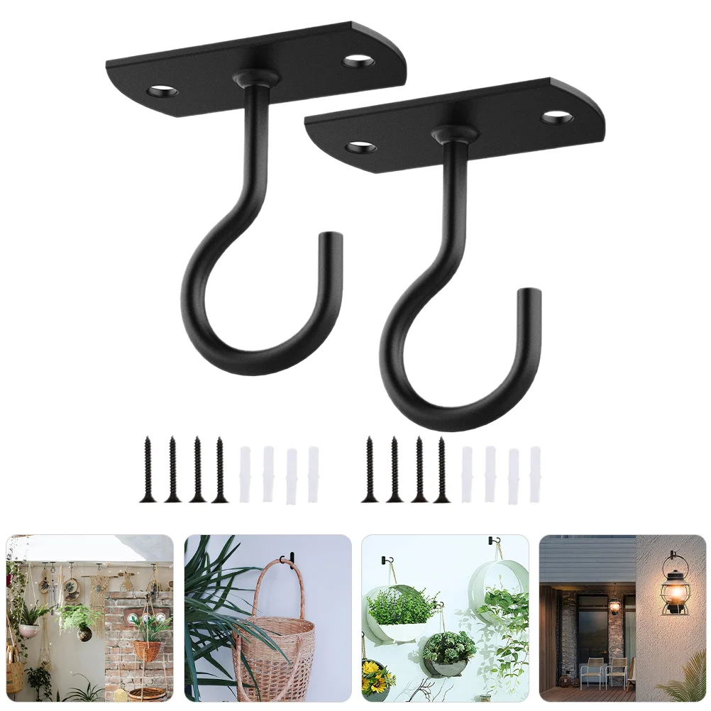 

Light Hanger Hooks Outdoor Hanging Bracket Heavy Duty Planter Flower Basket Holder Bird Feeder