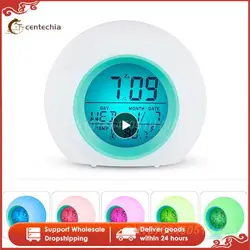 다채로운 피라미드 알람 시계, 노벨티 조명, 야간 조명, 디지털 벽시계, 타이머, 디지털 LED 시계, 노벨티 아이템