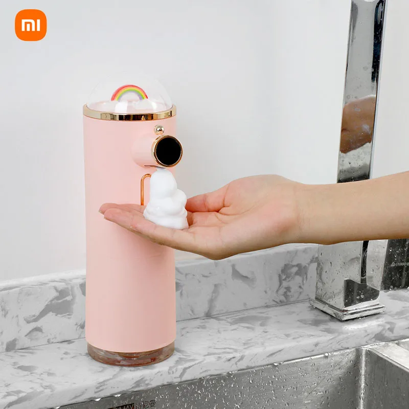 

Автоматический диспенсер для мыла Xiaomi Rainbow, Бесконтактный умный диспенсер для пены, устройство для мытья рук с зарядкой от USB