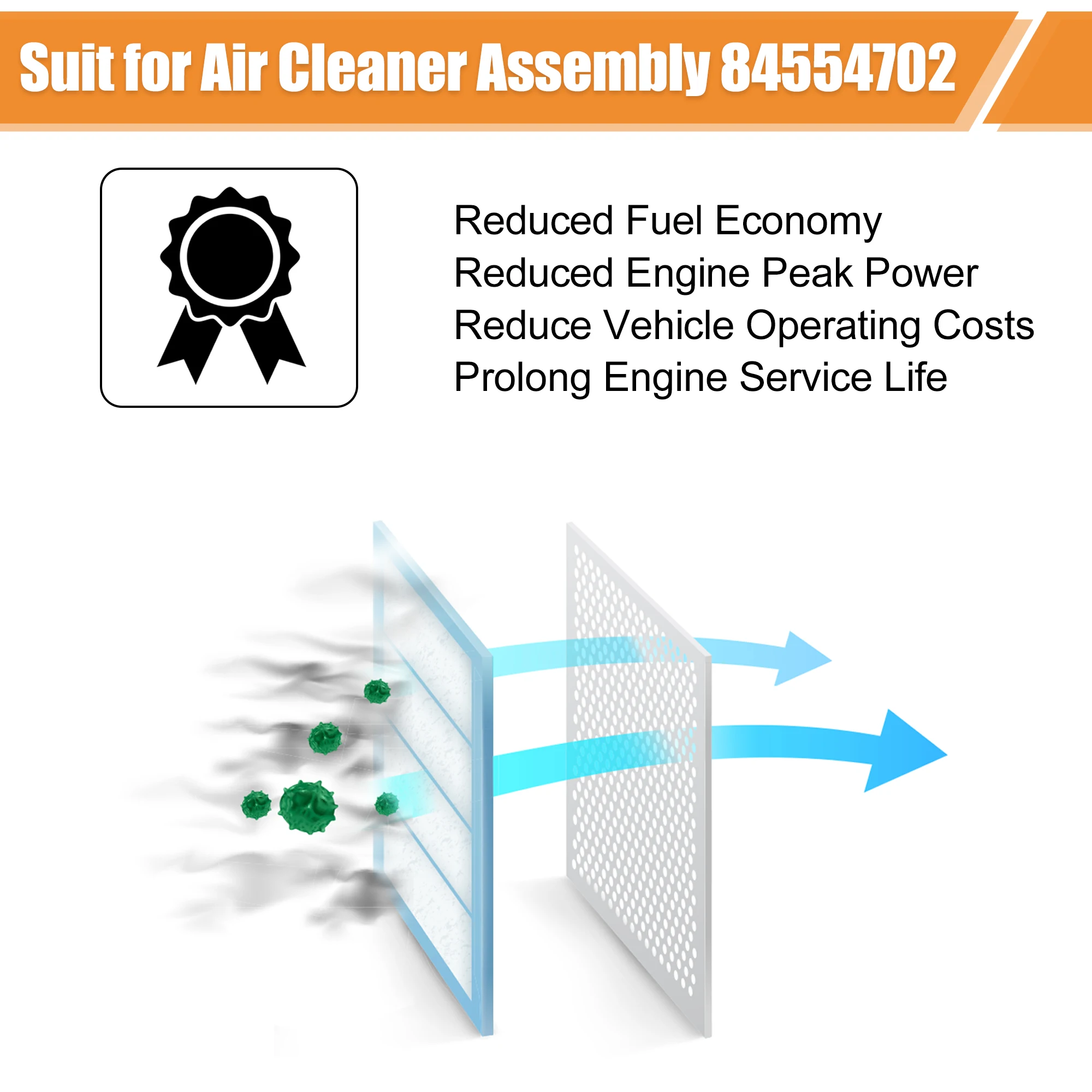 Car Diesel Engine Air Intake Filters Parts 23335811 for GMC Chevrolet 2.4L L4 3.0L V6 2010-Auto Accessories air filters car filter
