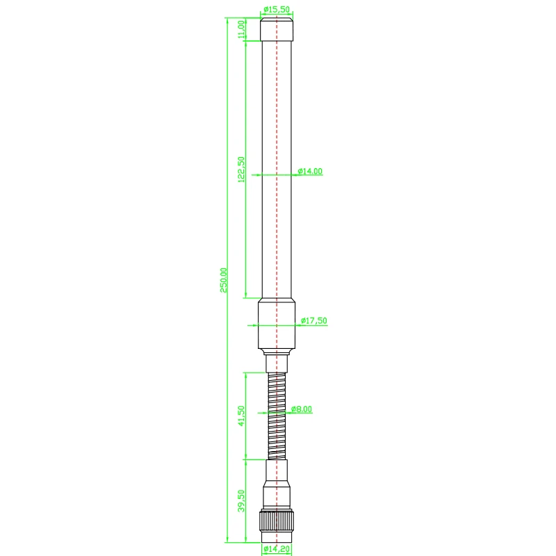 868MHz 회전 안테나 LORA 915MHz 전술용 회전 안테나 차트 데이터 전송 원격 제어 안테나 자유롭게 구부릴 수 있음