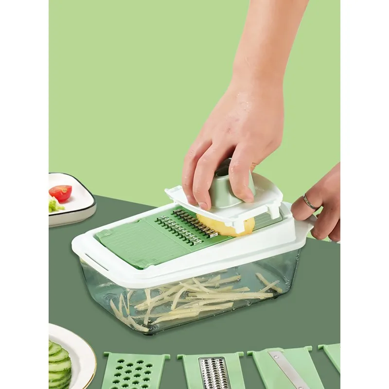 Mandoline Slicer 5 in 1 Vegetable Chopper with Safety Glove Kitchen Grater  for Fruit and Vegetable - AliExpress