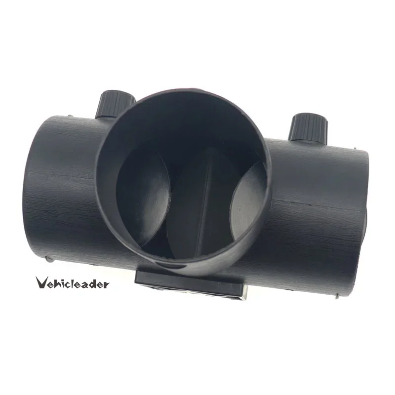 75mm Air Heater Outlet 3 Way Air Ducting Pipe Exhaust Connector Joint with Adjustable Valve Flap for Eberspacher Webasto Diesel