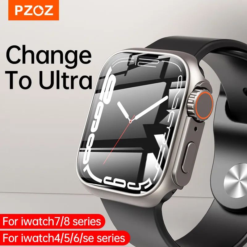 PZOZScreenProtectorCaseForAppleWatchSeries87456SE40mm