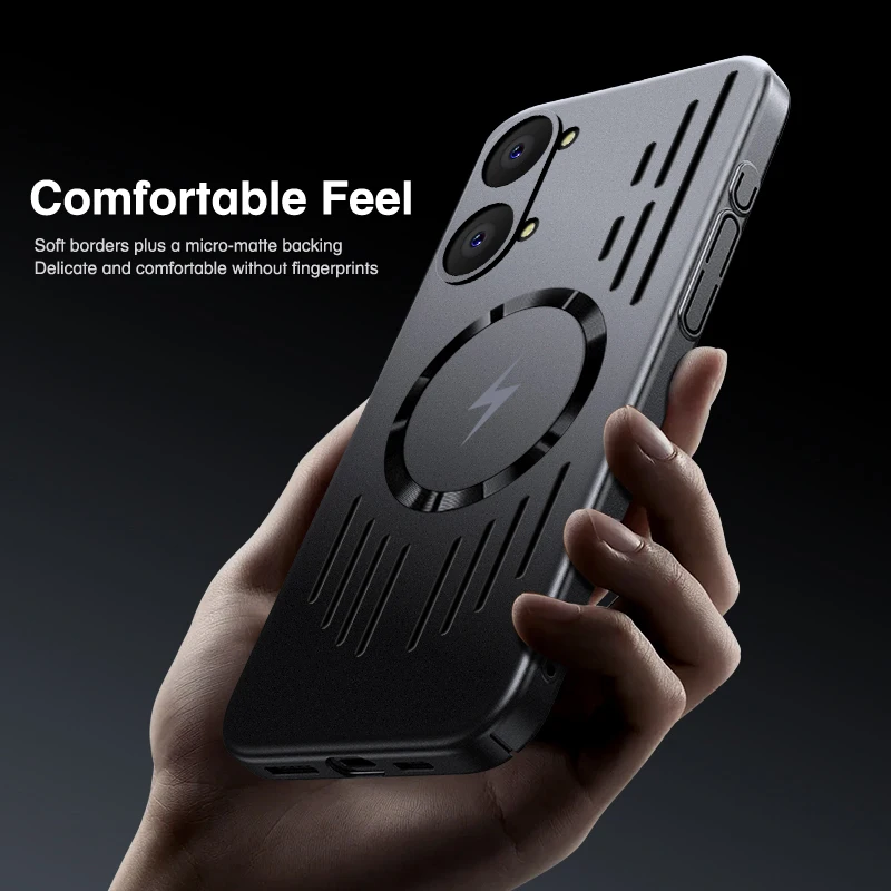 Luxury Ice Feel Heat Dissipation Magnetic Protective Case - Ultra Thin Design
