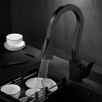 LANGYO ก๊อกน้ําอ่างล้างจานร้อนเย็น Mixer หมุนดึง Sprayer ก๊อกดาดฟ้าติดตั้งก๊อกน้ําทองเหลือง 5