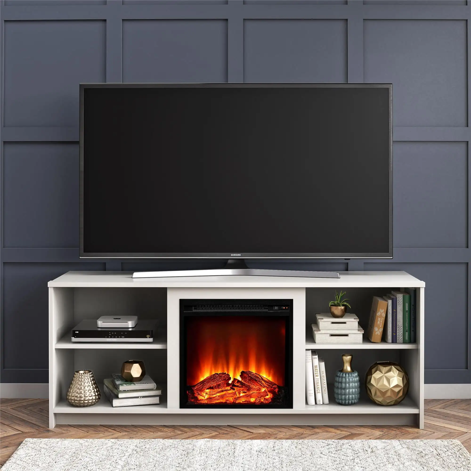

Mainstays Fireplace TV Stand for TVs up to 65", White