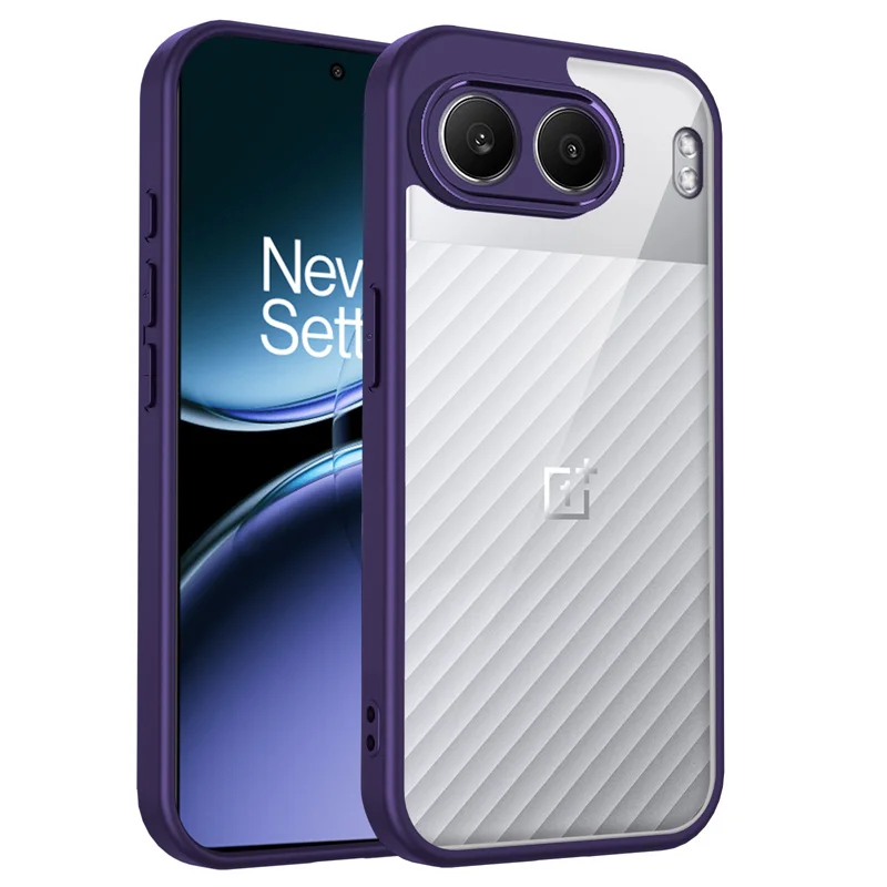 Shockproof Silicone TPU Bumper with Clear Back Hard Cover Phone Case