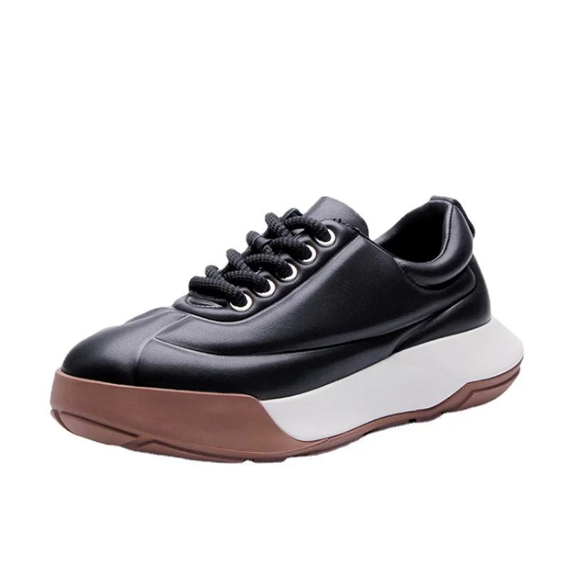 

European Trendy Sports Shoes for Men Height Increased Casual Sneakers Platform Shoes Comfortable Loafers Thick Soles Men's Shoes