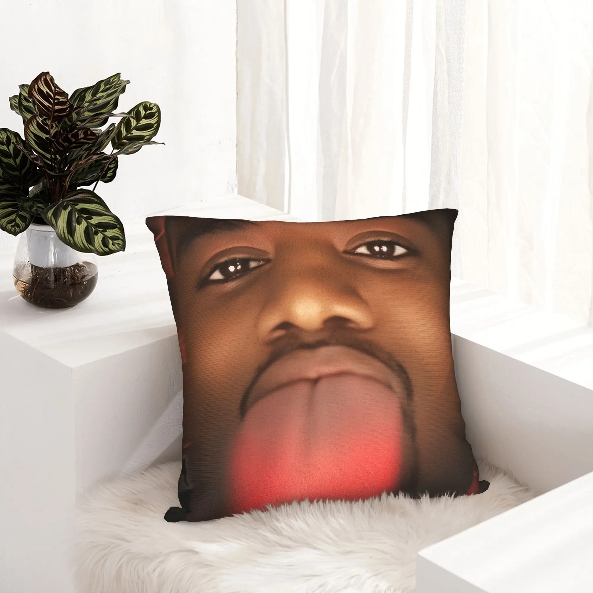 Kanye West Meme Kissenbezug, bequemer Kissenbezug, Kawaii-Kissenbezüge für Wohnzimmer, Sofa – Detail 8