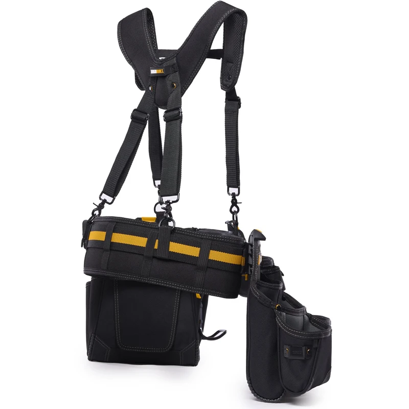 TOUGHBULIT TB-CT-101-5P 5pc Pro Contractor Tool Belt Set Fits 32-48" Waists 36 Pockets High-capacity Storage ToolBag 5