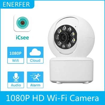 1080P Home Smart Wireless Baby Monitor Full Color Night Vision ICSEE APP PTZ Security Wifi CCTV Network Camera 1