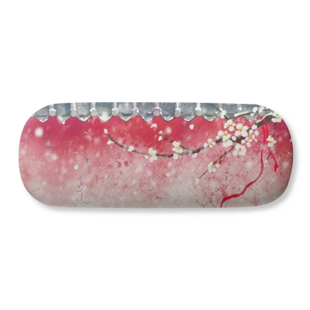 

Exploration For Snow Chinese Watercolor Glasses Case Eyeglasses Hard Shell Storage Spectacle Box