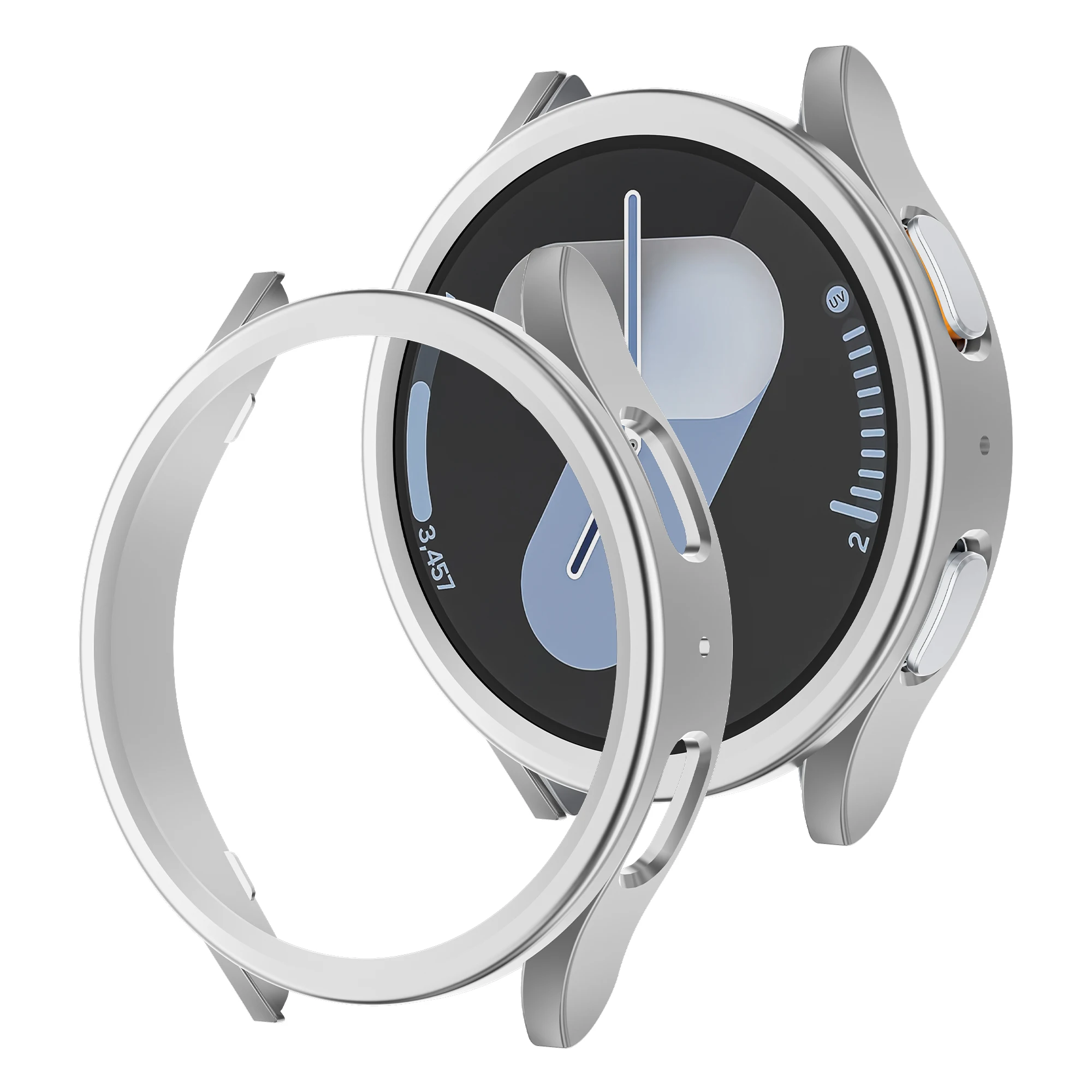 Durable PC Frame Protective Bumper Shell Cover for Samsung Galaxy Watch 7