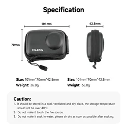 Compact Protective Storage Bag with Quick Release for Action Camera Accessories
