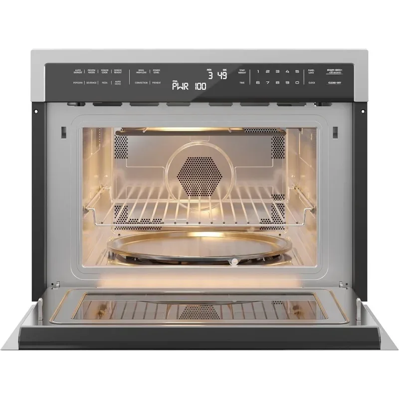 KoolMore 24 Inch Built-in Convection Oven and Microwave Combination with Broil, Soft Close Door, 1000 Watt Power 6