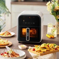 SUPOR 220V Air Fryer 5L Household Large Capacity 1450W Visual Without Turning Oil-free Fryer Home French Fries Machine 1
