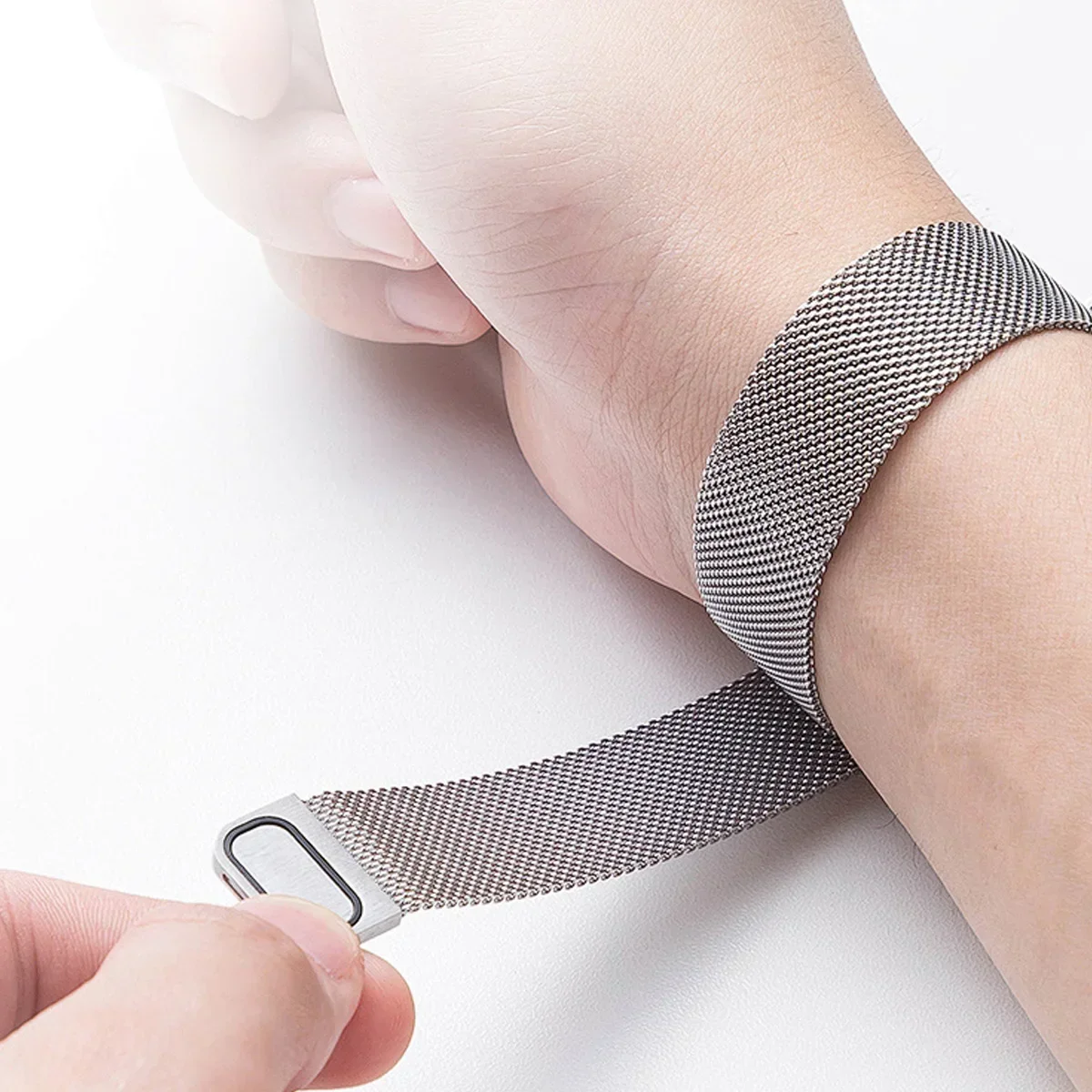Milanese Loop Metal Magnetic Bracelet Strap