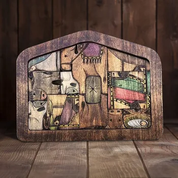 Wooden Nativity Puzzle/decoration 1