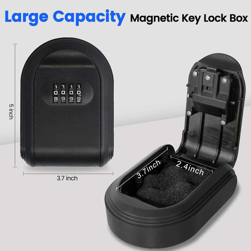 Portachiavi Magnetico Per Auto – 15x7x4,2 Cm, Scatola Impermeabile Per Nascondere Chiave Di Riserva Sotto Il Veicolo