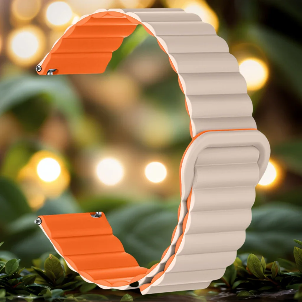 Magnetic Loop Silicone Watchband Strap