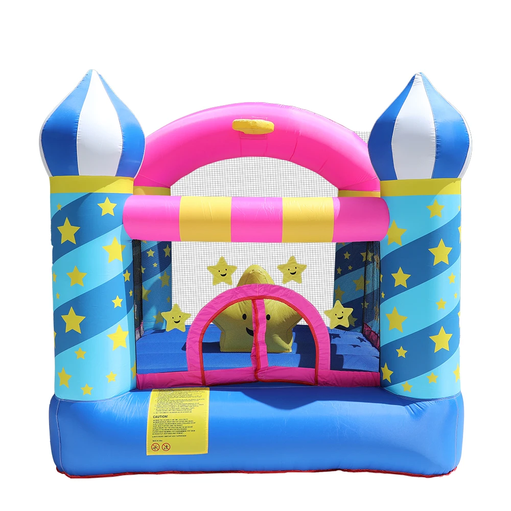 Mini Bounce House Star Inflatable Bouncy Castle Jump Castle Soft Bouncing House For Kids Party