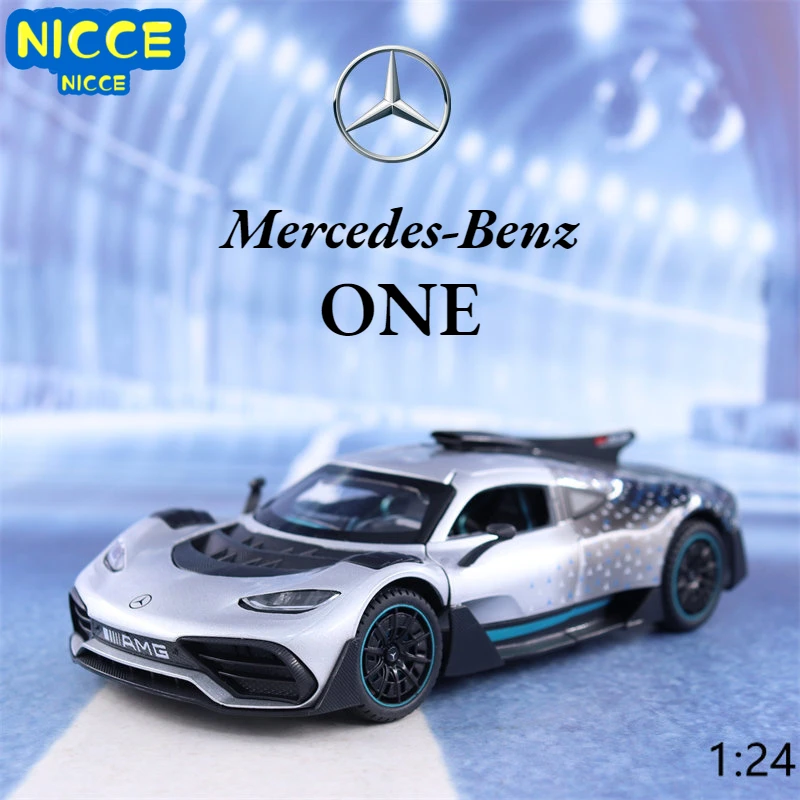 

Nicce 1:24 Mercedes Benz ONE спортивный автомобиль, литый под давлением металлический сплав, модель автомобиля со звуковым интерфейсом, коллекционная детская игрушка, подарки A548