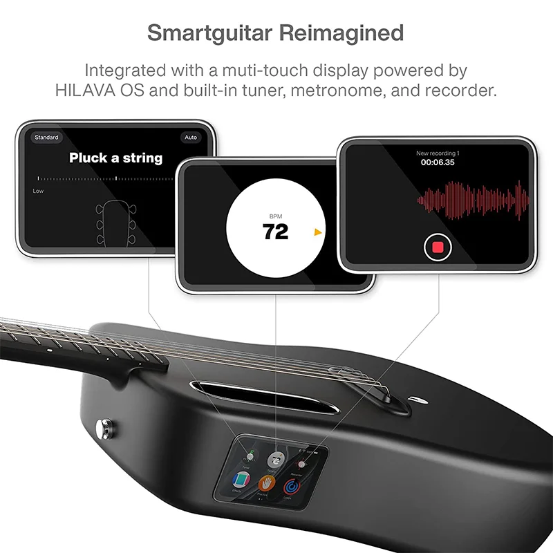 LAVA ME 3 Smartguitar Carbon Fiber Acoustic Guitar with Tuner Recording and Beat Functions Multiple Performance Effects acoustic electric guitar acoustic guitar