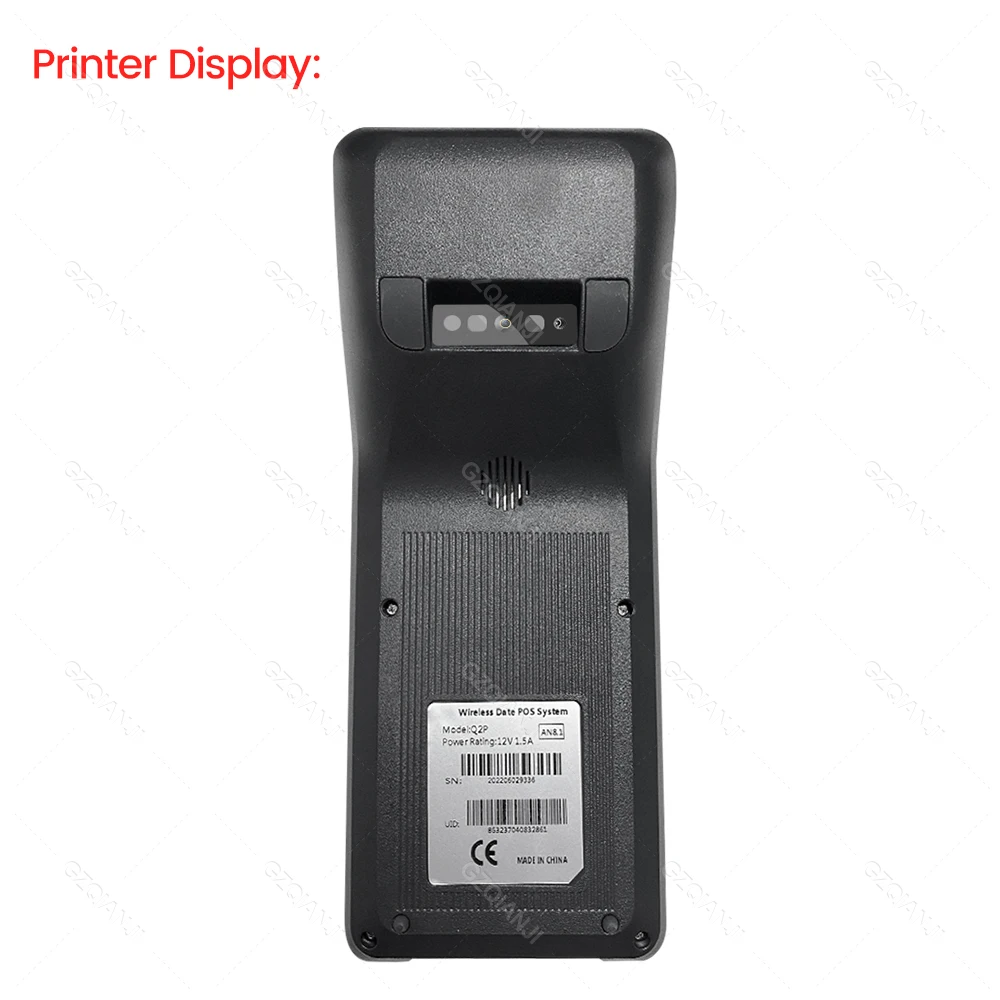 3G/4G Network Handheld POS Terminal Android12/ 8.1 OS Built-in 58mm Bluetooth Printer Wifi GPS Multiple Language Thernal Paper