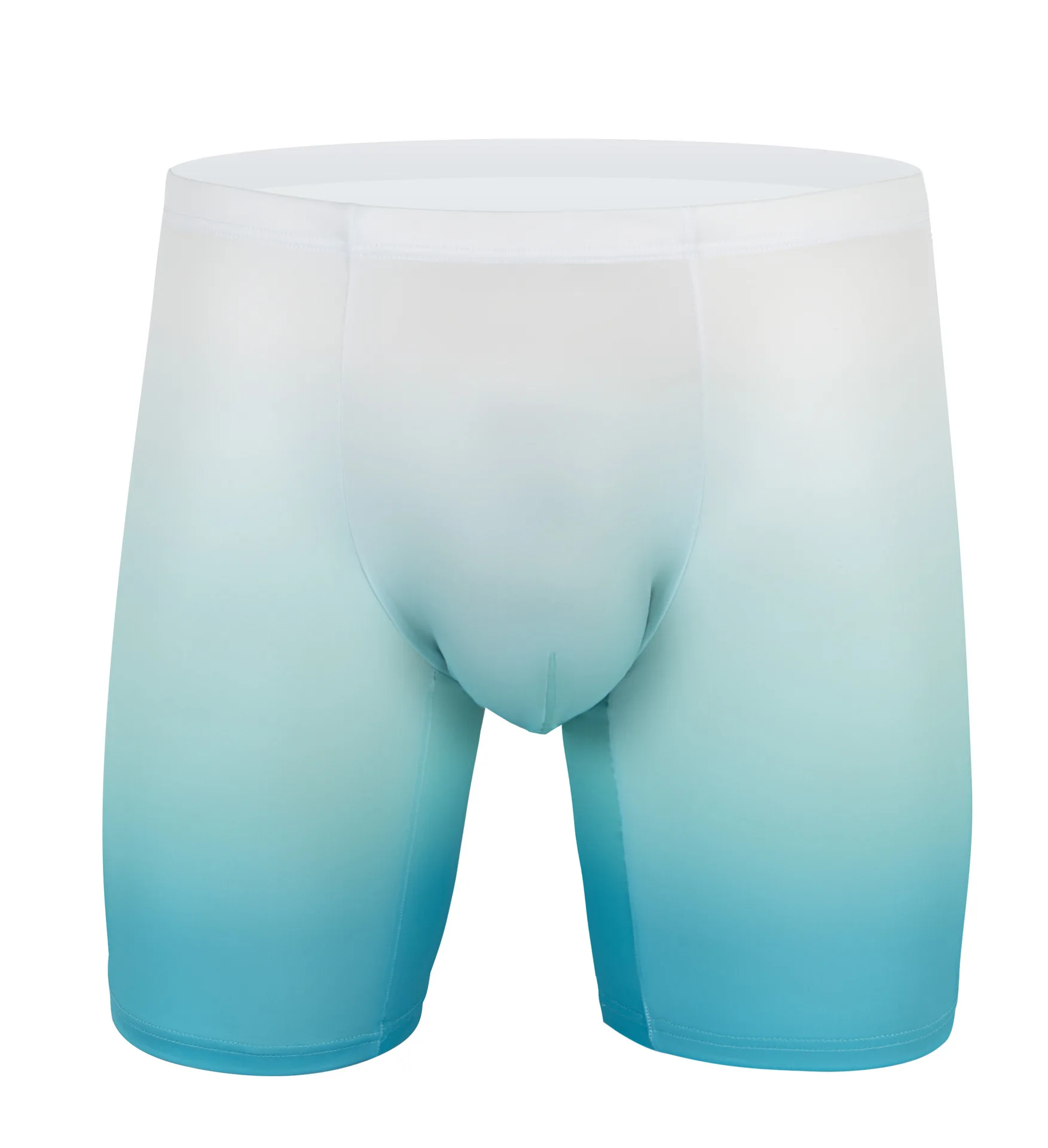 Mens Boxer Shorts Ice Silk Gradient Color Men Panties Seamless Sexy Underwear Man Underpants Panties Male Ultra-thin Breathable 4