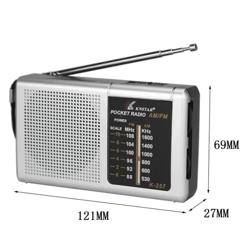 Portable Multi Functional Low Power Radio AM FM Mini Two Band Walkman Battery Outdoor Stereo Radio for Walking Hiking Camping