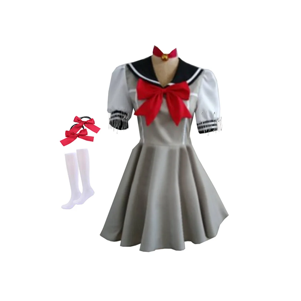 

Anime Cosplay Momomiya Short Sleeves School Uniform Costume Customize your size