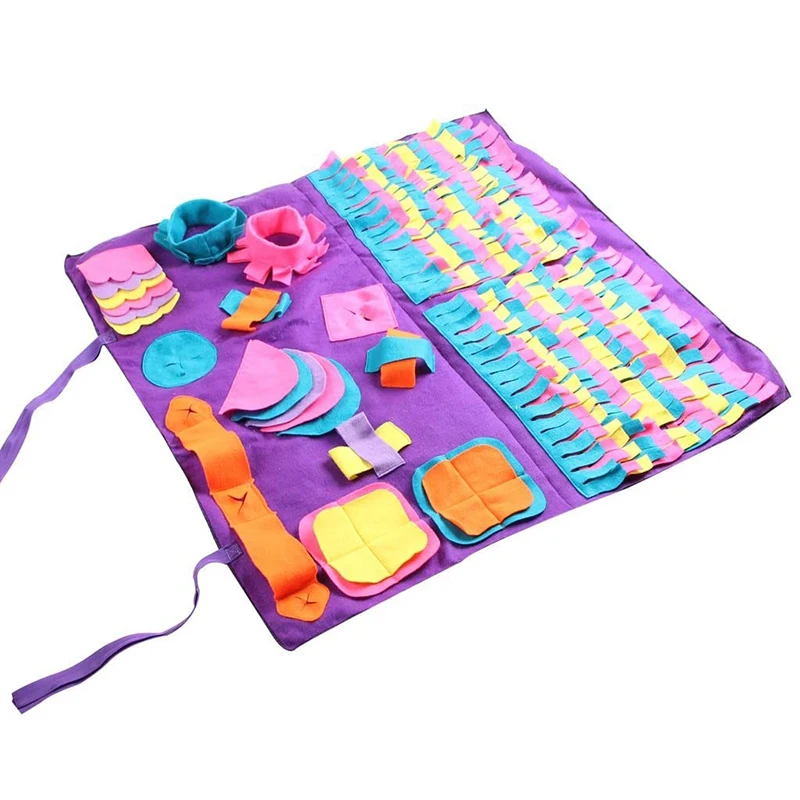 Dog Snuffle Mats Smell Training Puppy Kitten Intelligence Game Release Stress Feeding Puzzle Pad Increase IQ Feeder | Дом и сад