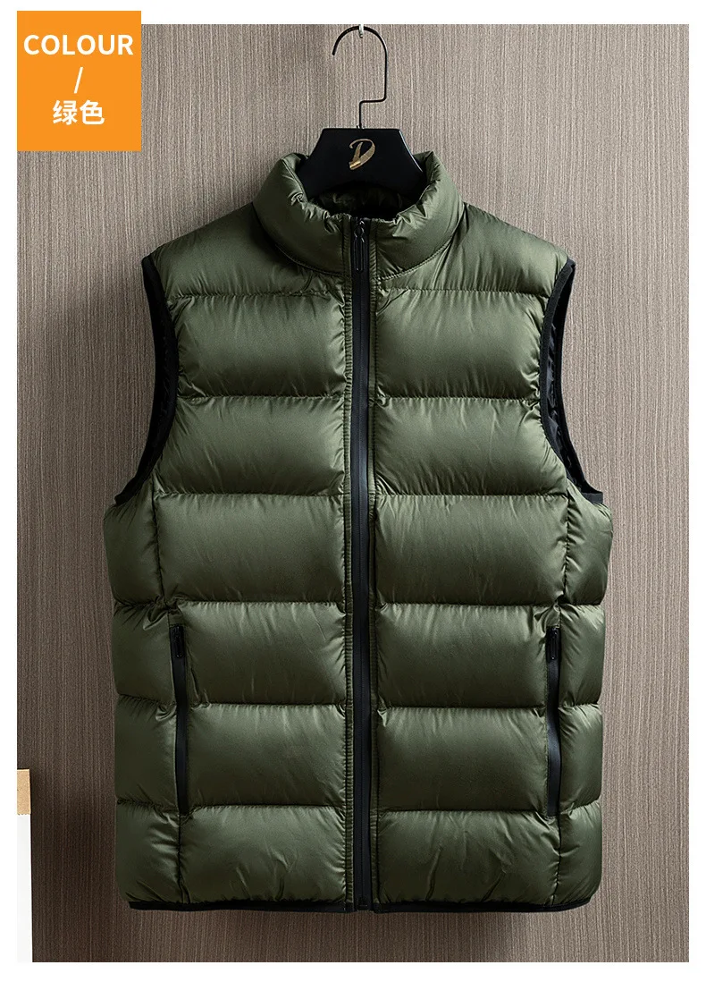 Large Size Winter Vest Wearing Example 9