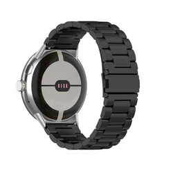 Elegant Stainless Steel Strap for Pixel Watch - Premium Metal Band Replacement (Black)