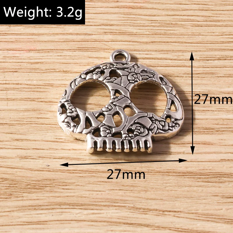 Tusember 10 Stück 28 x 31 mm Halloween-Anhänger für Ohrringe, Halsketten, Legierung, Spinnenanhänger, DIY, handgefertigt – Detail 11