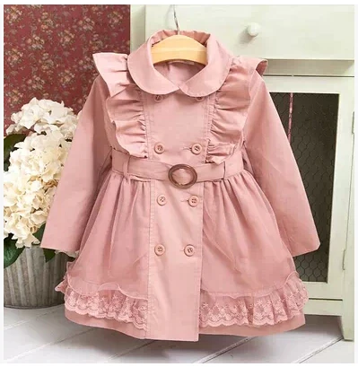 

Baby Girls Windbreaker 2023 Spring Jackets For Girls Trench Coat Raincoat Kids Outerwear Coat For Girls Jacket Children Clothes