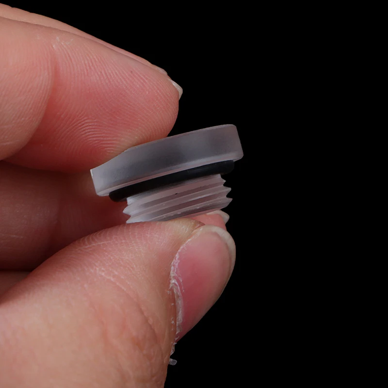 2pcs Frosted G1/4 Water Plug Matte Acrylic Water Stop Lock Seal Button Hand Twisting Cooling Fitting Transparent flat plug water cooling fitting extender fitting