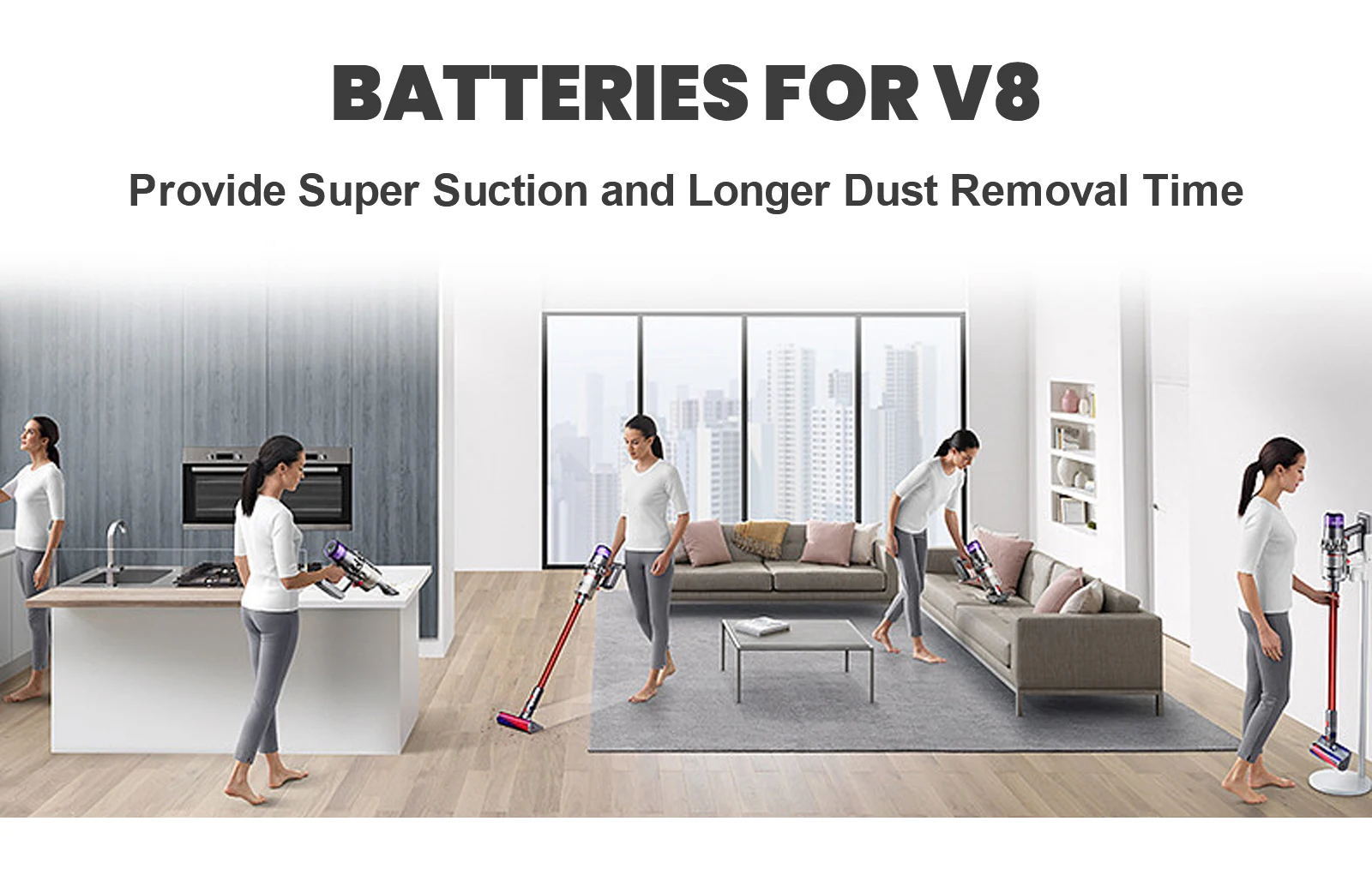 Für Dyson V8 Batterie 6000 mAh 21700 Zelle Lithium-ionen Ersatz Batterie Für Dyson V8 Absolute V8 Flauschigen Staubsauger batterie – Detail 5