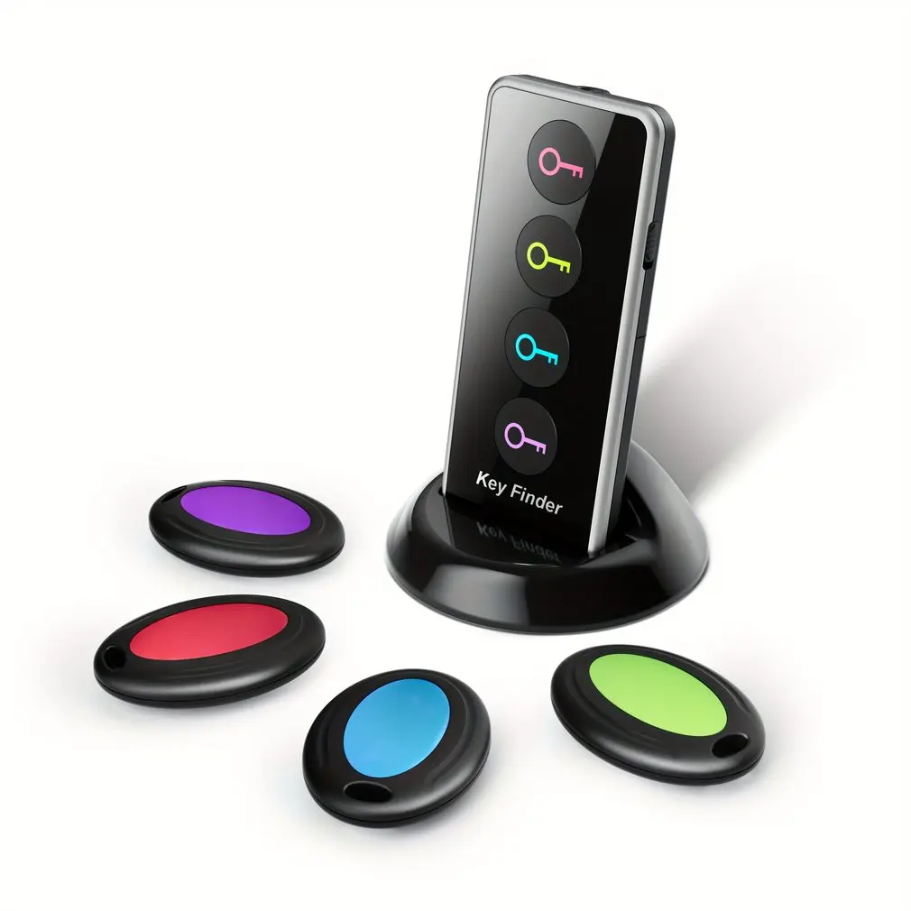 Wireless Key Finder RF Key Locator Pet Tracker Wallet Tracker Remote Control 1 RF Transmitter 4 Receiver key finder,anti lost tracker,anti lose tracker,item locator,key chain locator,anti lost locator